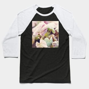 Frosted Begonia Leaves #2 Baseball T-Shirt